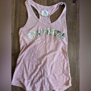 California Bling Tank Top Pink Size Large